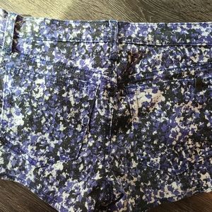 Joes Jeans Blue Floral Short Shorts